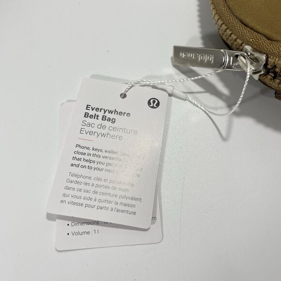 NWT Lululemon Everywhere Belt Bag 1L Allspice Fall Limited Color Way Light Brown - Picture 5 of 9